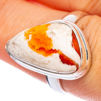 Rare Mexican Fire Opal Ring Size 7.25 (925 Sterling Silver) R145543