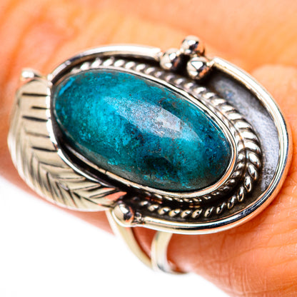 Chrysocolla 925 Sterling Silver Ring Size 9 (925 Sterling Silver) RING139530