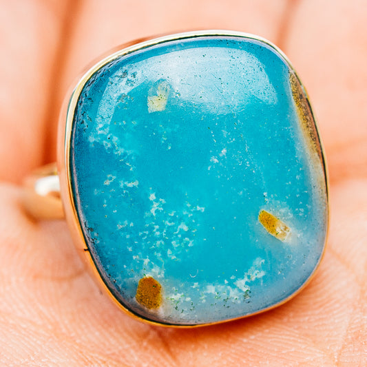 Peruvian Opal Ring Size 7.75 (German Silver)