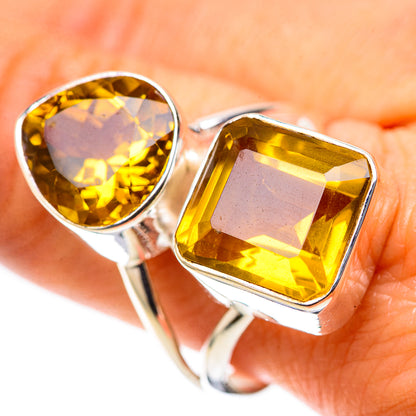 Large Faceted Citrine Ring Size 10.5 (925 Sterling Silver) RING138579