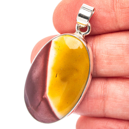 Mookaite Pendant 1 3/4" (.925 Sterling Silver)