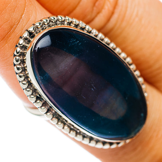 Multi-Fluorite Ring Size 7.75 (German Silver)