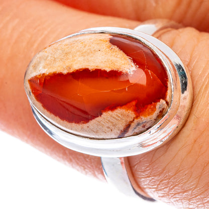 Rare Mexican Fire Opal Ring Size 7.25 (925 Sterling Silver) R146674