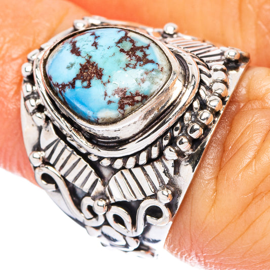 Rare Golden Hills Turquoise Ring Size 5.75 (925 Sterling Silver) R4607