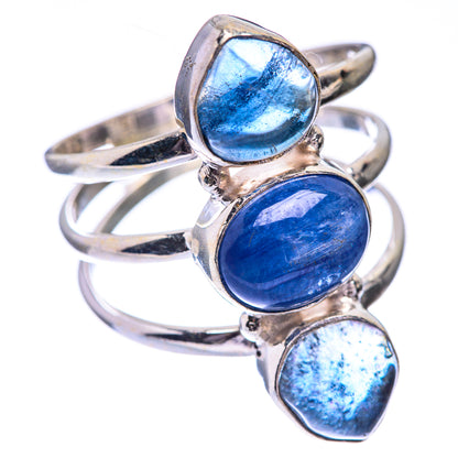 Kyanite, Blue Fluorite Ring Size 9 (925 Sterling Silver) R140606
