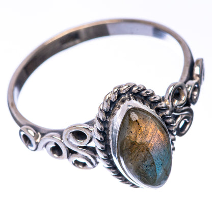 Labradorite Dainty Ring Size 6.5 (925 Sterling Silver) R145288