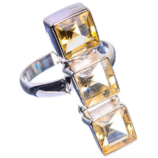Large Faceted Citrine Ring Size 9.25 (925 Sterling Silver) R144204