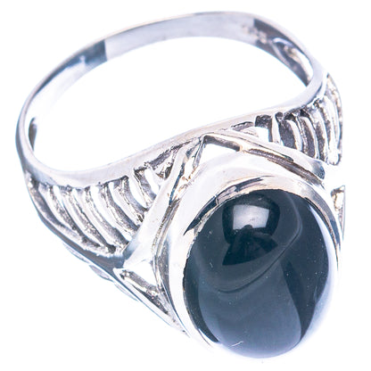 Black Onyx Ring Size 7.5 (.925 Sterling Silver)