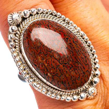 Premium Dinosaur Bone Ring Size 10.5 (.925 Sterling Silver)