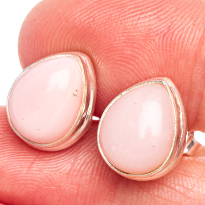 Pink Opal Earrings 1/2" (925 Sterling Silver) E433458