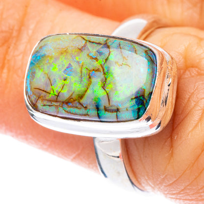 Rare Sterling Opal Ring Size 6.25 (925 Sterling Silver) R2279