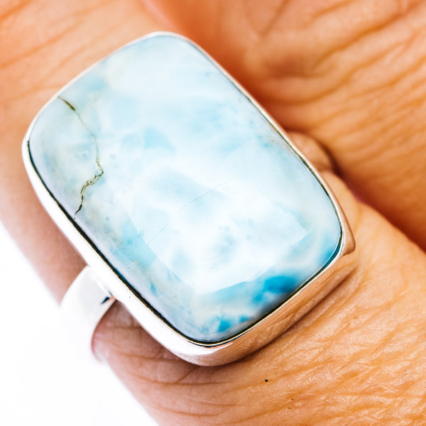 Larimar Ring Size 9.25 (.925 Sterling Silver)