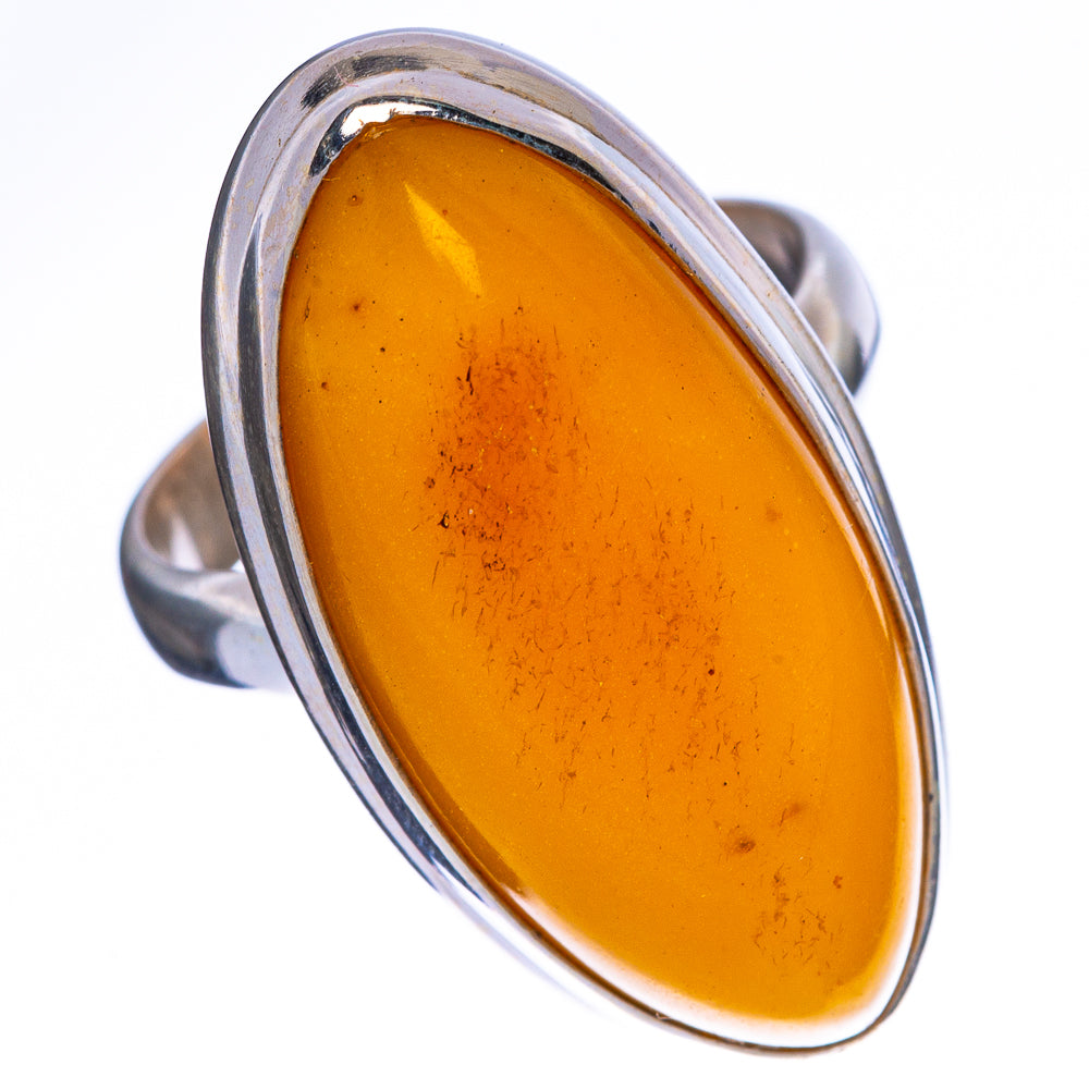 Amber Ring Size 6 (925 Sterling Silver) R1367