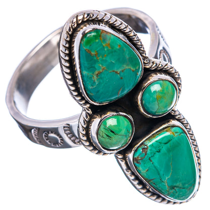 Exclusive Mohave Turquoise Ring Size 9 Adjustable (.925 Sterling Silver)