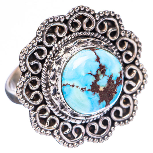 Rare Golden Hills Turquoise Ring Size 9 (925 Sterling Silver) R4261