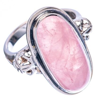 Premium Rose Quartz 925 Sterling Silver Ring Size 6.75 Ana Co R3640