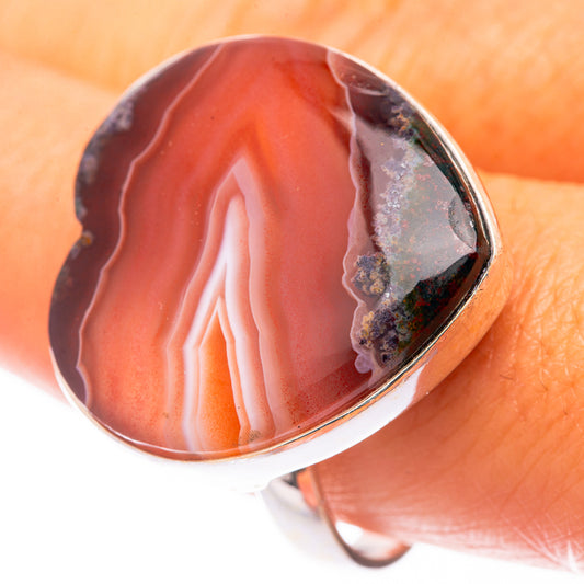 Large Botswana Agate Ring Size 10 (925 Sterling Silver) R141057