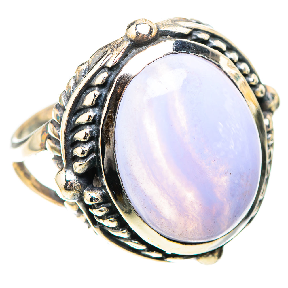Blue Lace Agate 925 Sterling Silver Ring Size 8.5 (925 Sterling Silver) RING139405