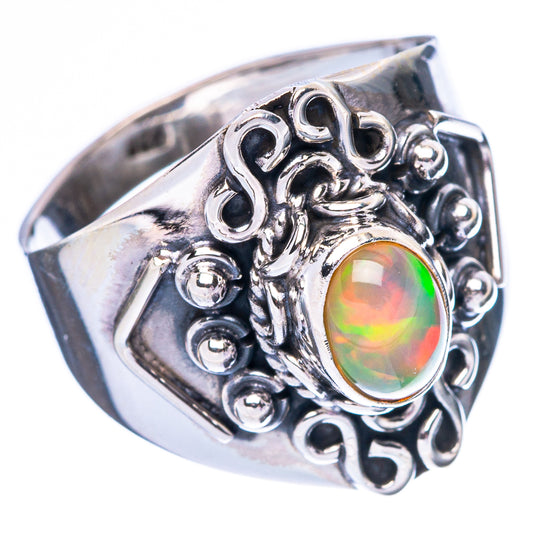 Rare Ethiopian Opal Ring Size 7 (925 Sterling Silver) R4417