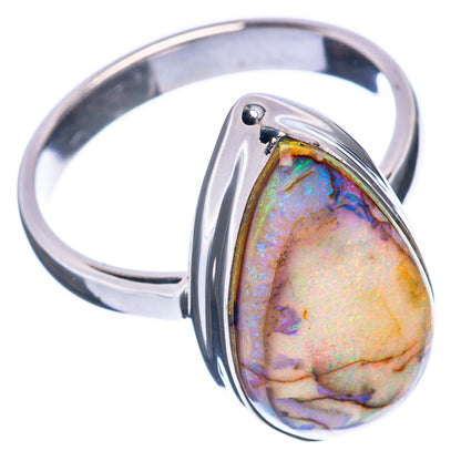 Rare Sterling Opal Ring Size 8.25 (925 Sterling Silver) R2916