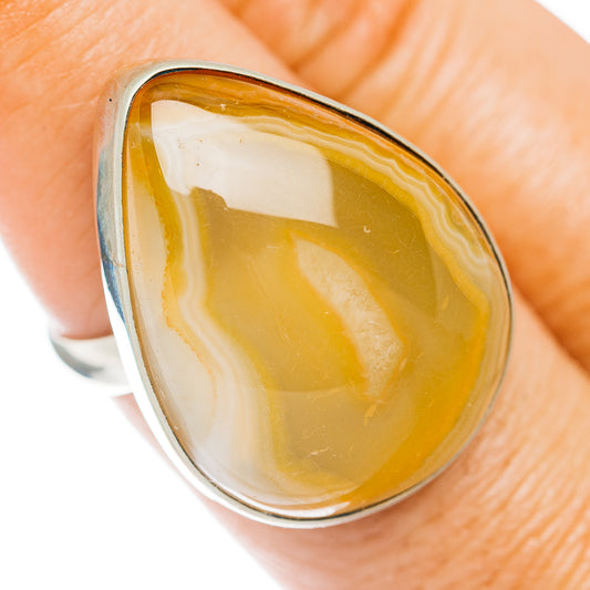 Lake Superior Agate Ring Size 8 (German Silver)