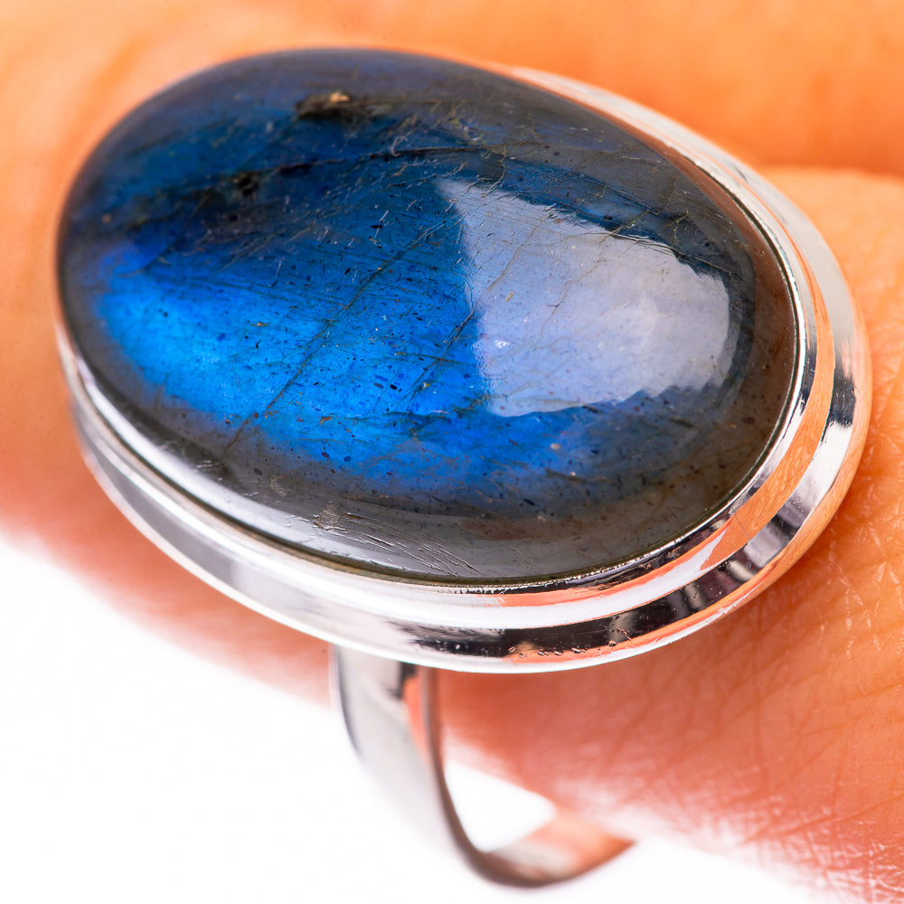 Labradorite Ring Size 10.75 (925 Sterling Silver) R140506