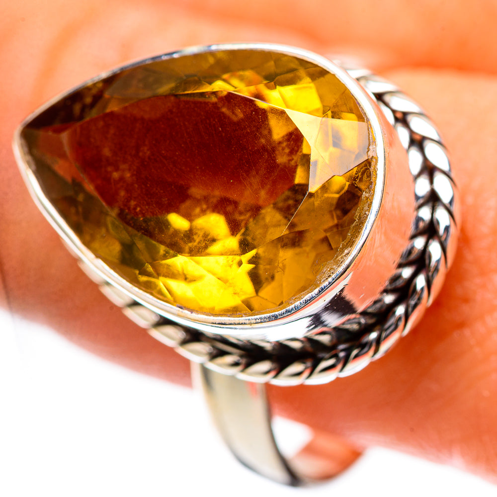 Faceted Citrine Ring Size 10.5 (925 Sterling Silver) RING139263