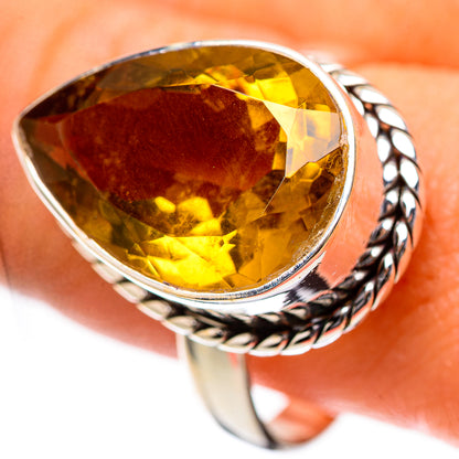 Faceted Citrine Ring Size 10.5 (925 Sterling Silver) RING139263