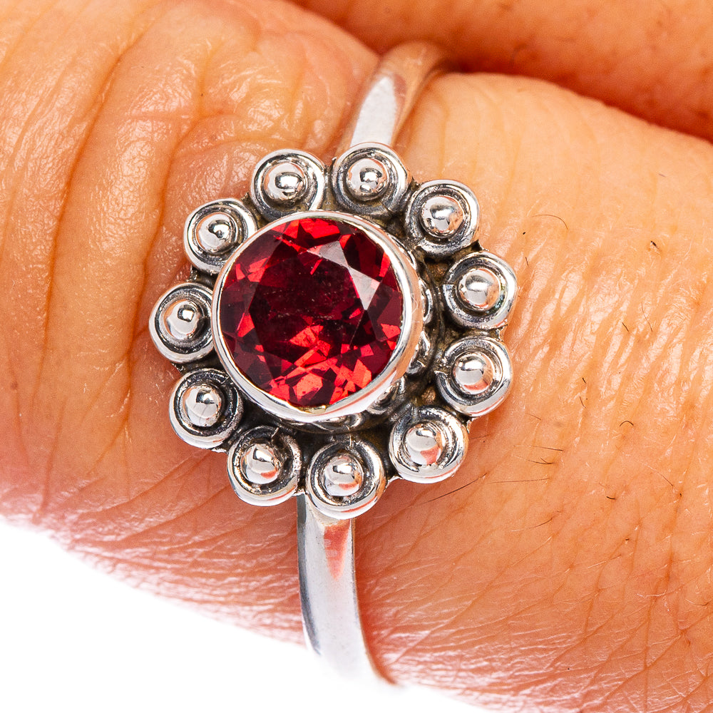 Garnet Dainty Ring Size 9 (925 Sterling Silver) R147204
