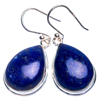 Lapis Lazuli Earrings 1 3/8" (925 Sterling Silver) E432757