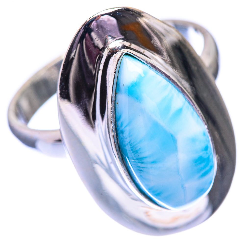 Larimar Ring Size 9 (925 Sterling Silver) R140473