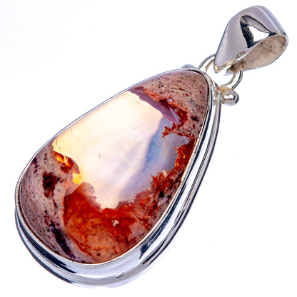Rare Mexican Fire Opal Pendant 1 5/8" (925 Sterling Silver) P39988