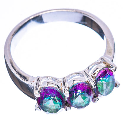 Mystic Topaz Dainty Ring Size 6.5 (925 Sterling Silver) R5178