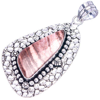 Coconut Jasper Pendant 2 1/2" (German Silver)