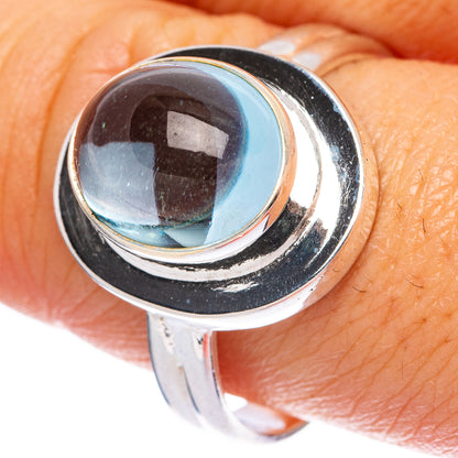 Natural Aquamarine Ring Size 10.25 (925 Sterling Silver) R145952