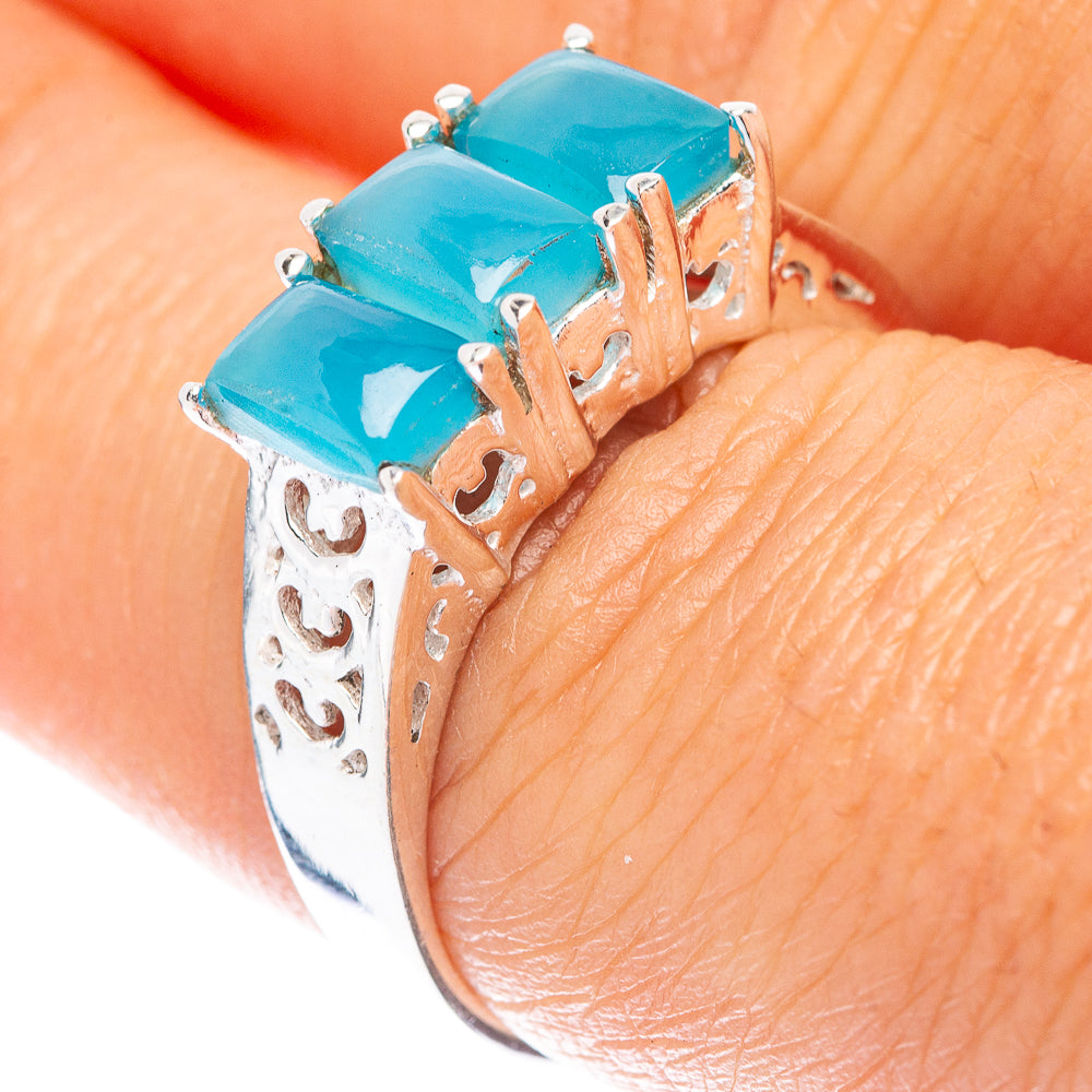 Chalcedony Ring Size 7.75 (925 Sterling Silver) R5677