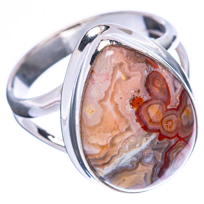 Laguna Lace Agate 925 Sterling Silver Ring Size 7 (925 Sterling Silver) R3907