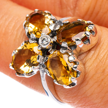Faceted Citrine Ring Size 6.75 (925 Sterling Silver) R146412