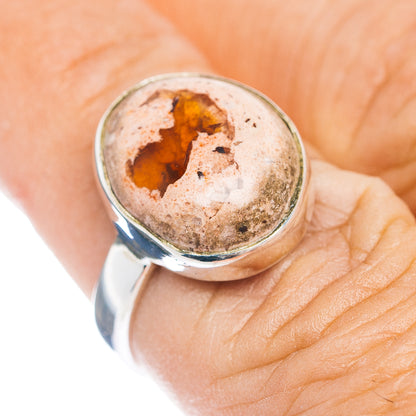 Mexican Fire Opal Ring Size 6.75 (.925 Sterling Silver)