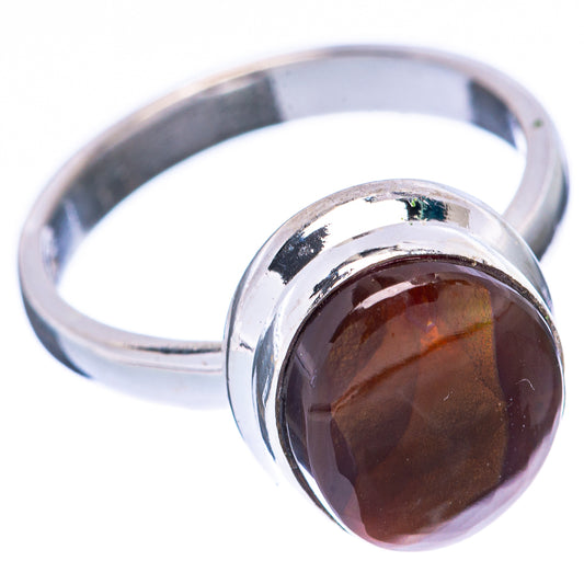 Rare Mexican Fire Agate Ring Size 6.75 (925 Sterling Silver) R2219