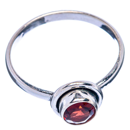 Garnet Dainty Ring Size 5.75 (925 Sterling Silver) R145353