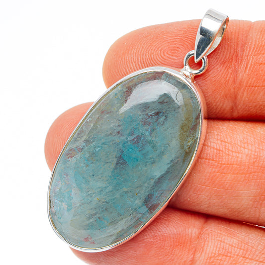 Premium Aquamarine Pendant 2" (.925 Sterling Silver)