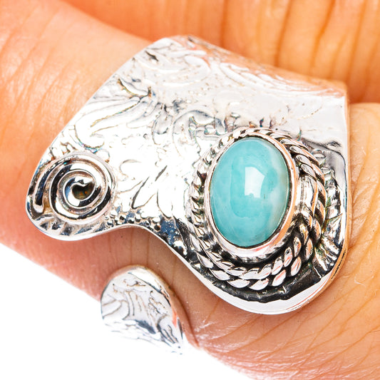 Larimar Ring Size 6 (925 Sterling Silver) R3753