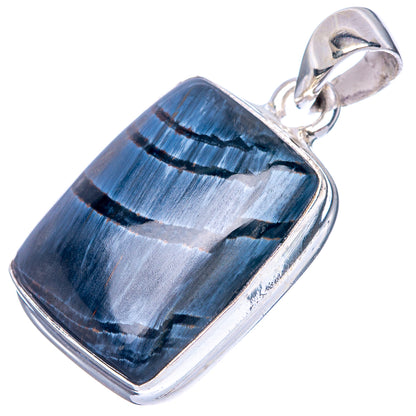 Pietersite Pendant 1 1/4" (.925 Sterling Silver)