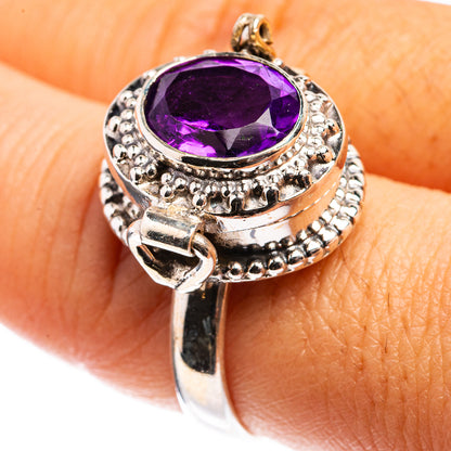 Poison Faceted Amethyst Ring Size 8.75 (925 Sterling Silver) R142848