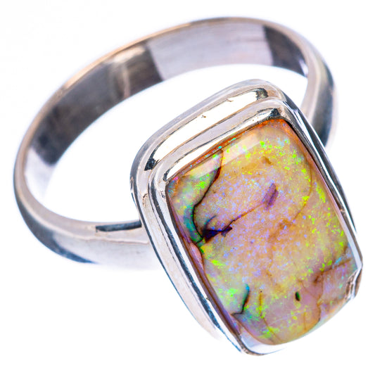 Rare Sterling Opal Ring Size 7 (925 Sterling Silver) R4429