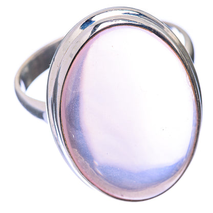 Large Rose Quartz Ring Size 11.25 (925 Sterling Silver) R141166