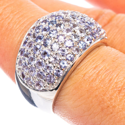 Rare Premium Faceted Tanzanite Ring Size 7.5 (.925 Sterling Silver)