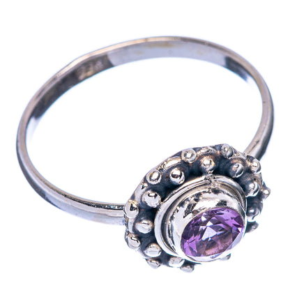 Faceted Amethyst Dainty Ring Size 6.75 (925 Sterling Silver) R145783