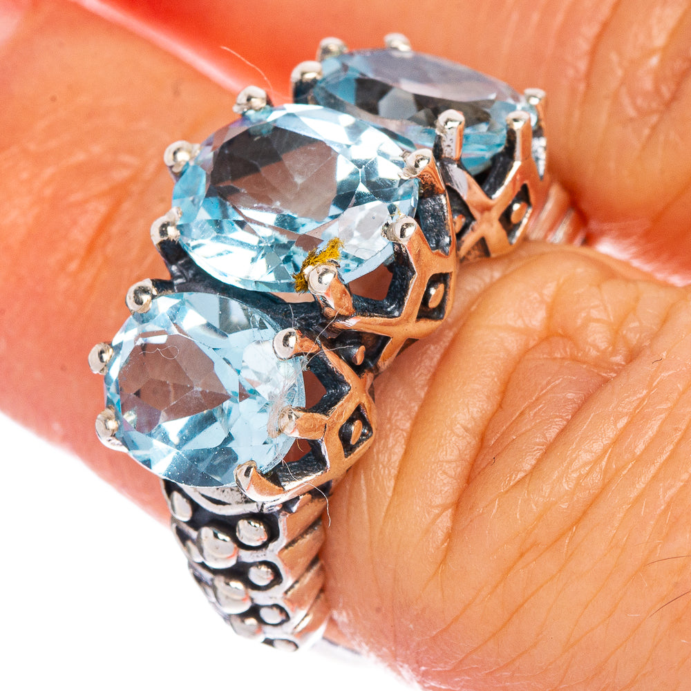 Blue Topaz Ring Size 5.75 (925 Sterling Silver) R147172
